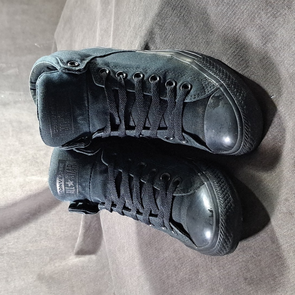 Converse Chuck Taylor All Star High Street Mono Black Sneakers G- US M8.5 W10.5